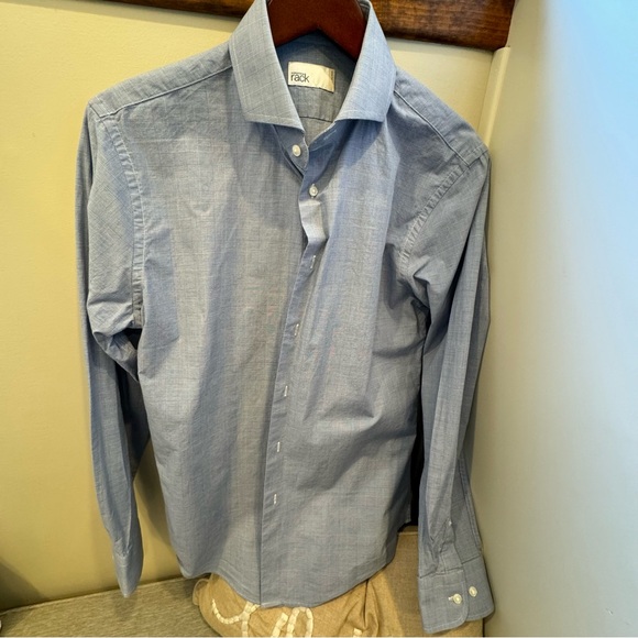 Nordstrom Rack, trim fit, 15/32-33, blue, button down shirt - Picture 2 of 6